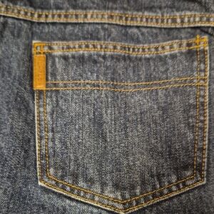 Cinch Dark Blue Jeans with Gold Stitching